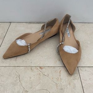 Camel Suede Flats